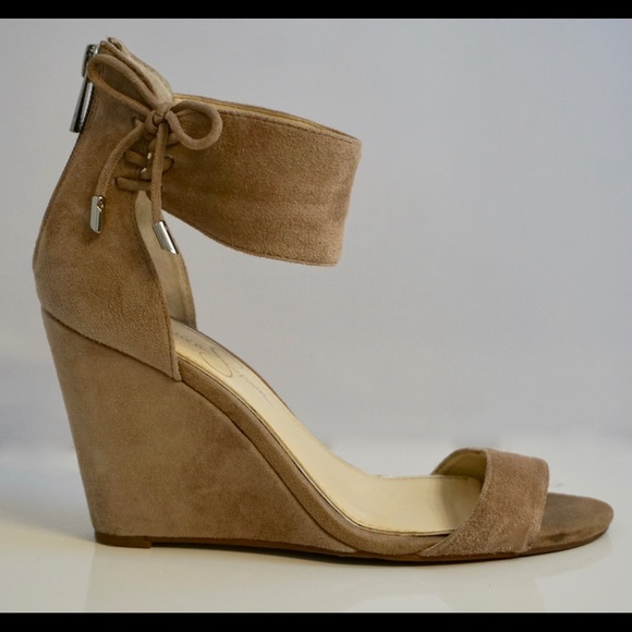 Jessica Simpson Shoes - Jessica Simpson Tan Suede Wedges